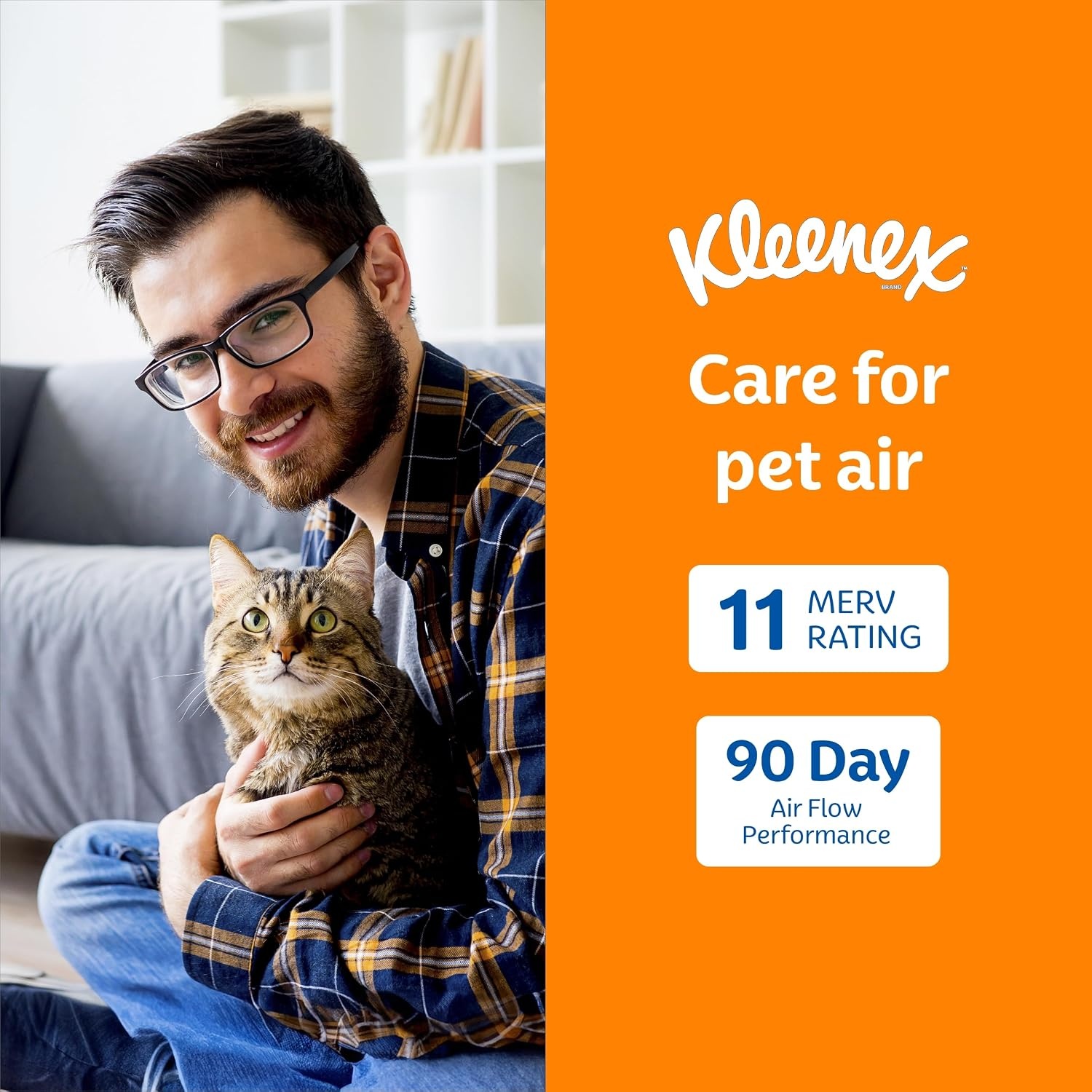 image:imageKleenex Advanced Allergen Air Filter 16x25x1 Inches 11 MERV RATING 4Pack14x25x1