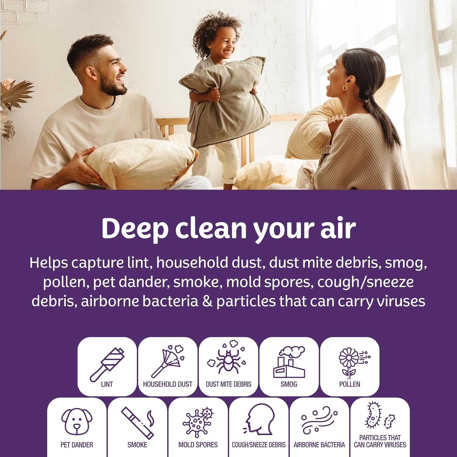 image:imageKleenex Elite Allergen Air Filter 16x25x1 Inches 13 MERV RATING 2Pack20x20x1