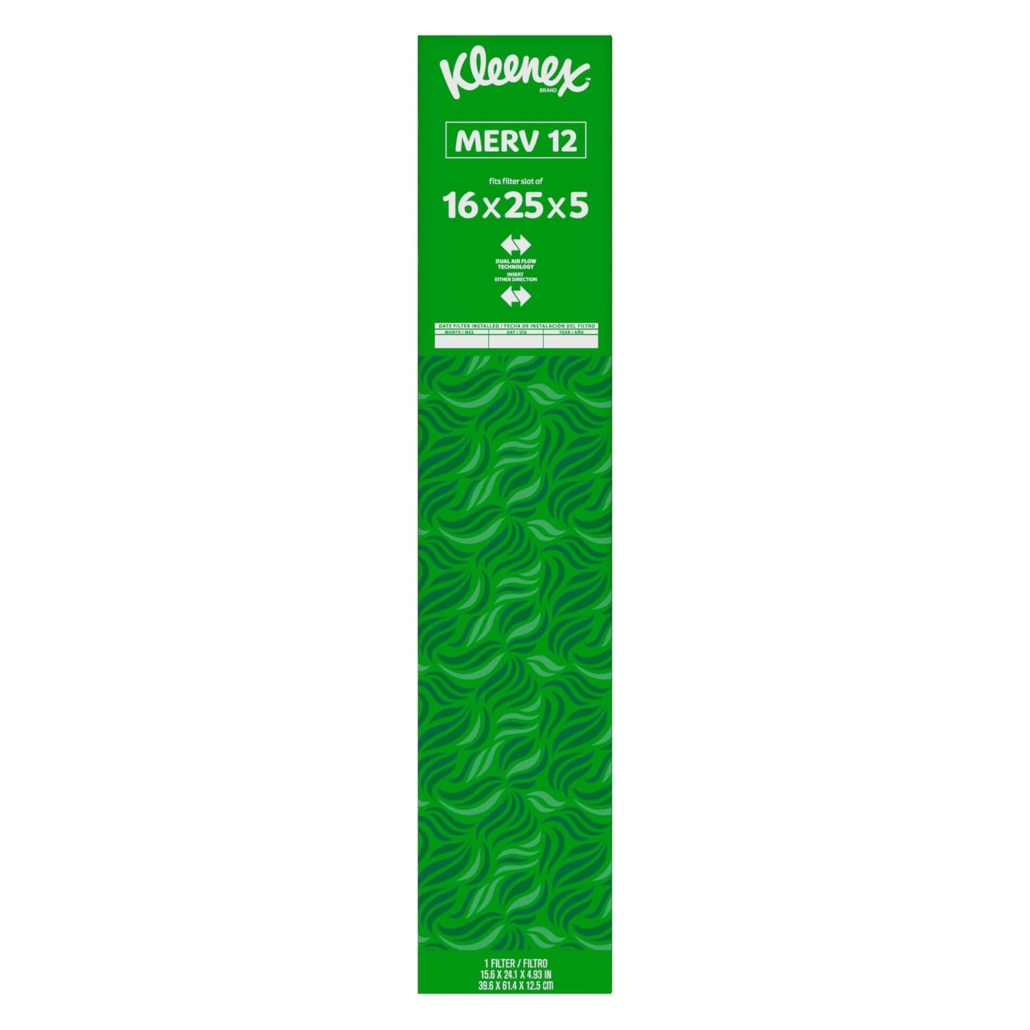 image:imageKleenex Elite Allergen Air Filter 20x25x4 Inches 12 MERV RATING 2Pack16x25x5