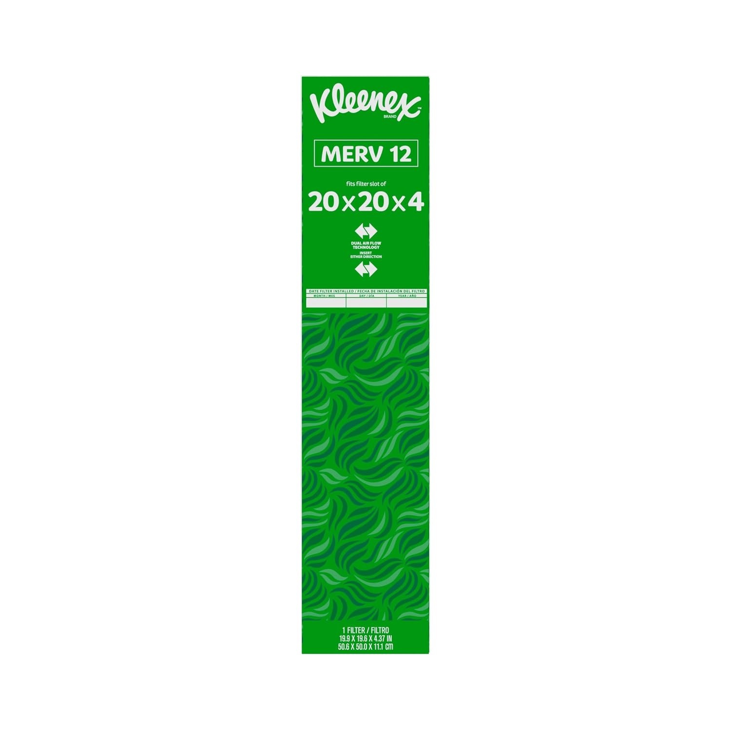 image:imageKleenex Elite Allergen Air Filter 20x25x4 Inches 12 MERV RATING 2Pack20x20x4