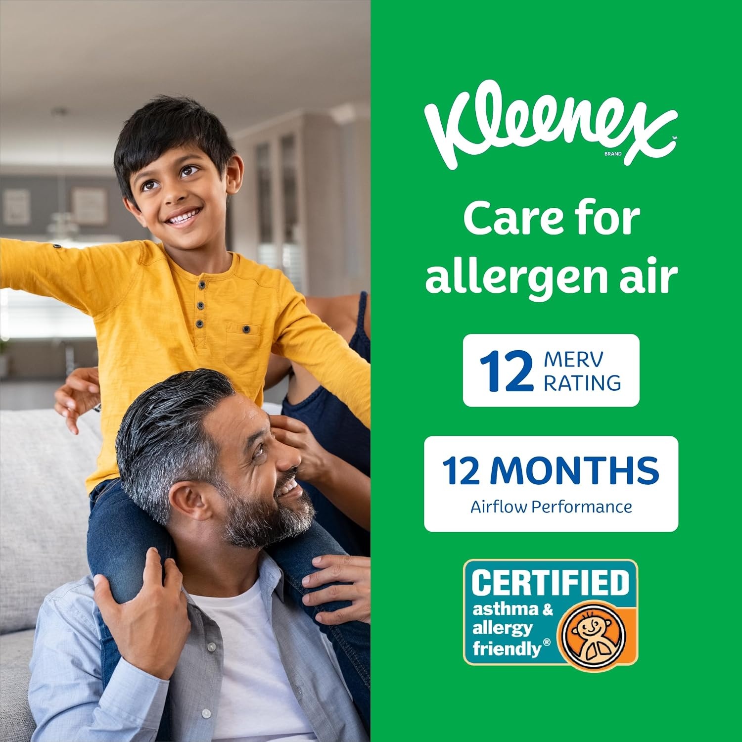 image:imageKleenex Elite Allergen Air Filter 20x25x4 Inches 12 MERV RATING 2Pack20x20x4