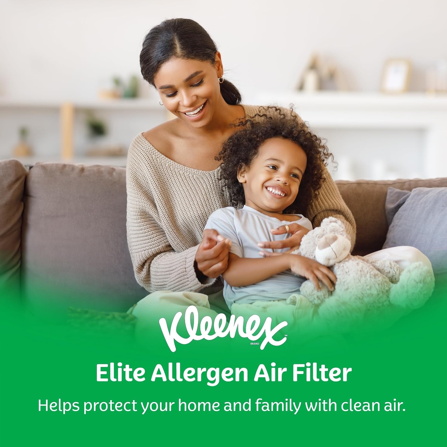 image:imageKleenex Elite Allergen Air Filter 20x25x4 Inches 12 MERV RATING 2Pack20x25x4