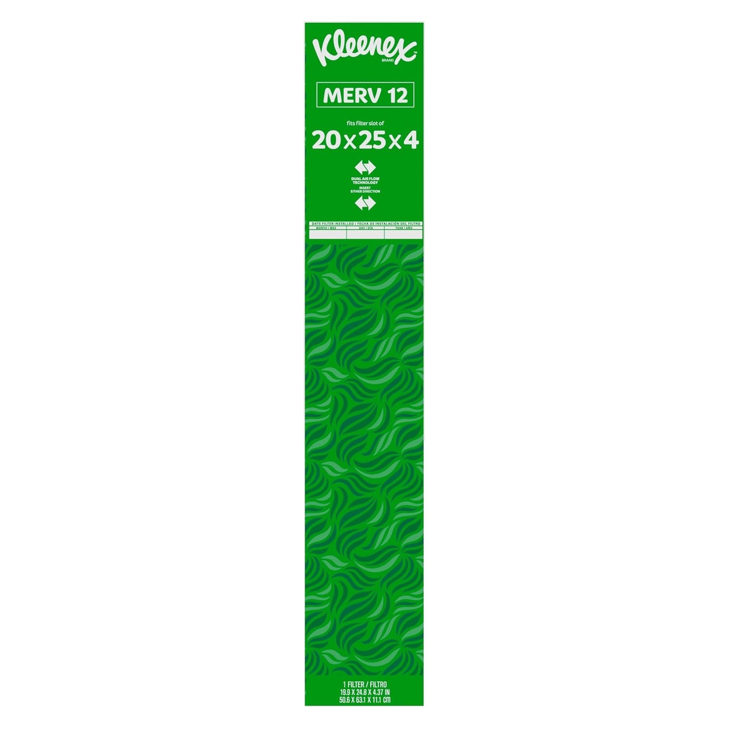 image:imageKleenex Elite Allergen Air Filter 20x25x4 Inches 12 MERV RATING 2Pack20x25x4