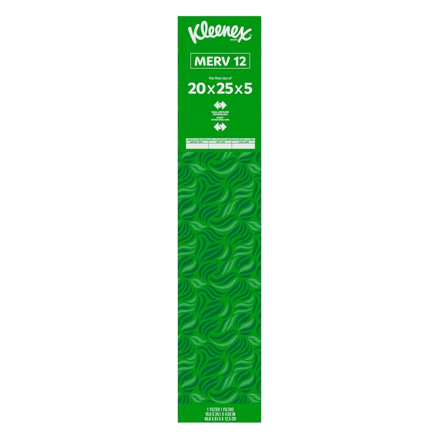 image:imageKleenex Elite Allergen Air Filter 20x25x4 Inches 12 MERV RATING 2Pack20x25x5