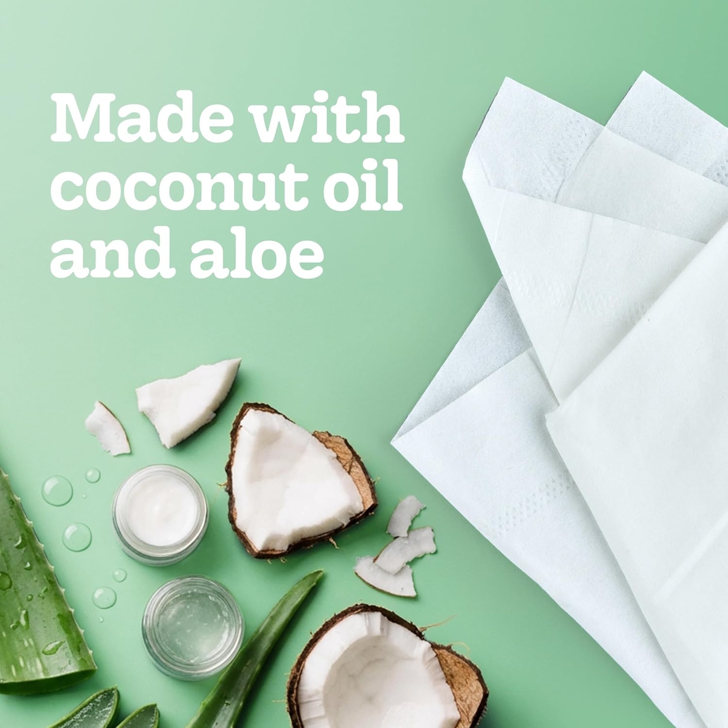 image:imageKleenex Lotion Facial Tissues with Coconut Oil 6 Flat Boxes 180 Tissues Per Box 3Ply