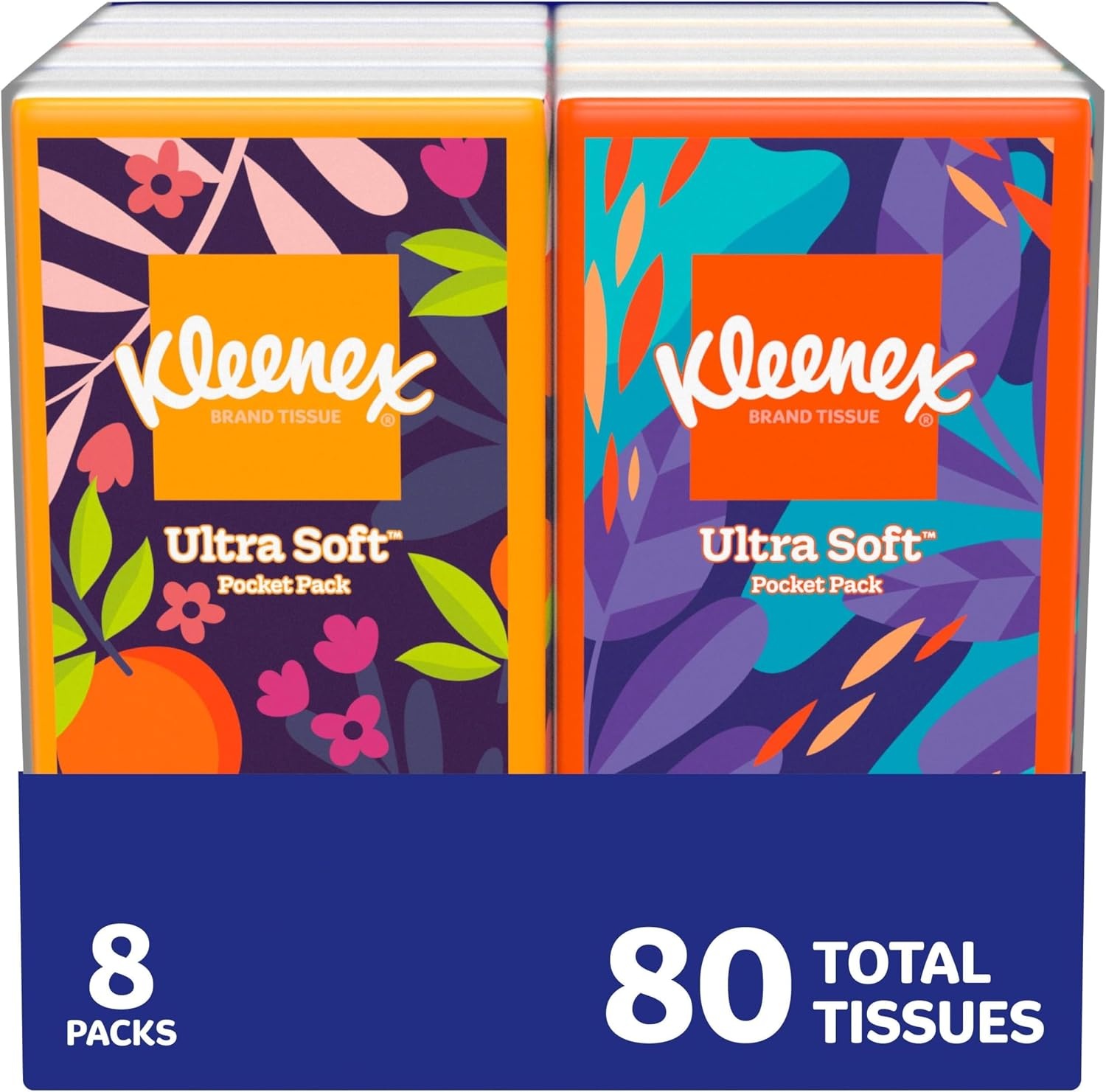 image:imageKleenex OnTheGo Facial Tissues 72 OnTheGo Packs 3 Trays of 24 Packs 10 Tissues per Box 720 Total 3Ply Packaging May VaryWhite