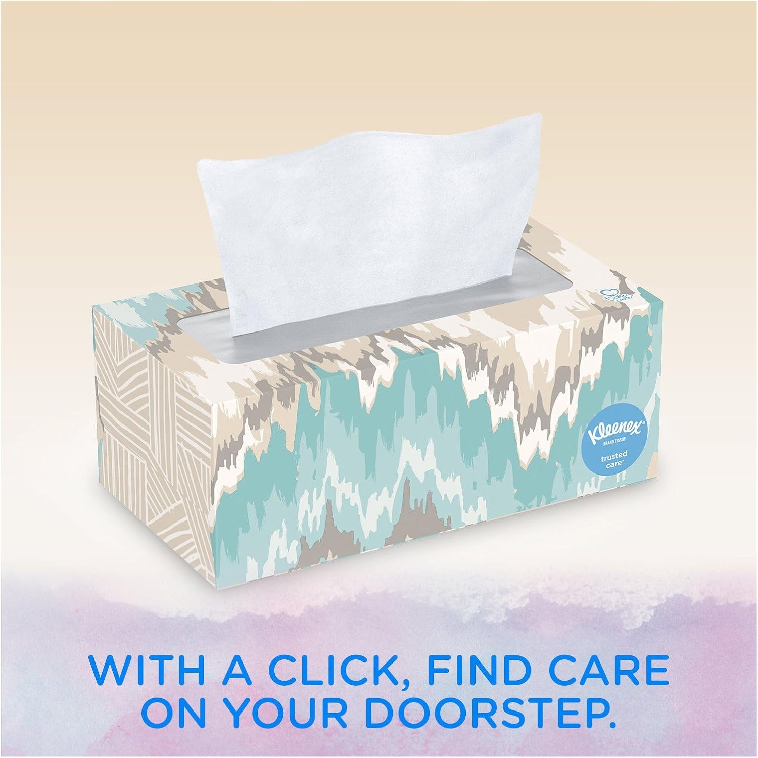 image:imageKleenex Trusted Care Facial Tissues 8 Flat Boxes 200 Tissues per Box 2Ply Packaging May VaryA4016