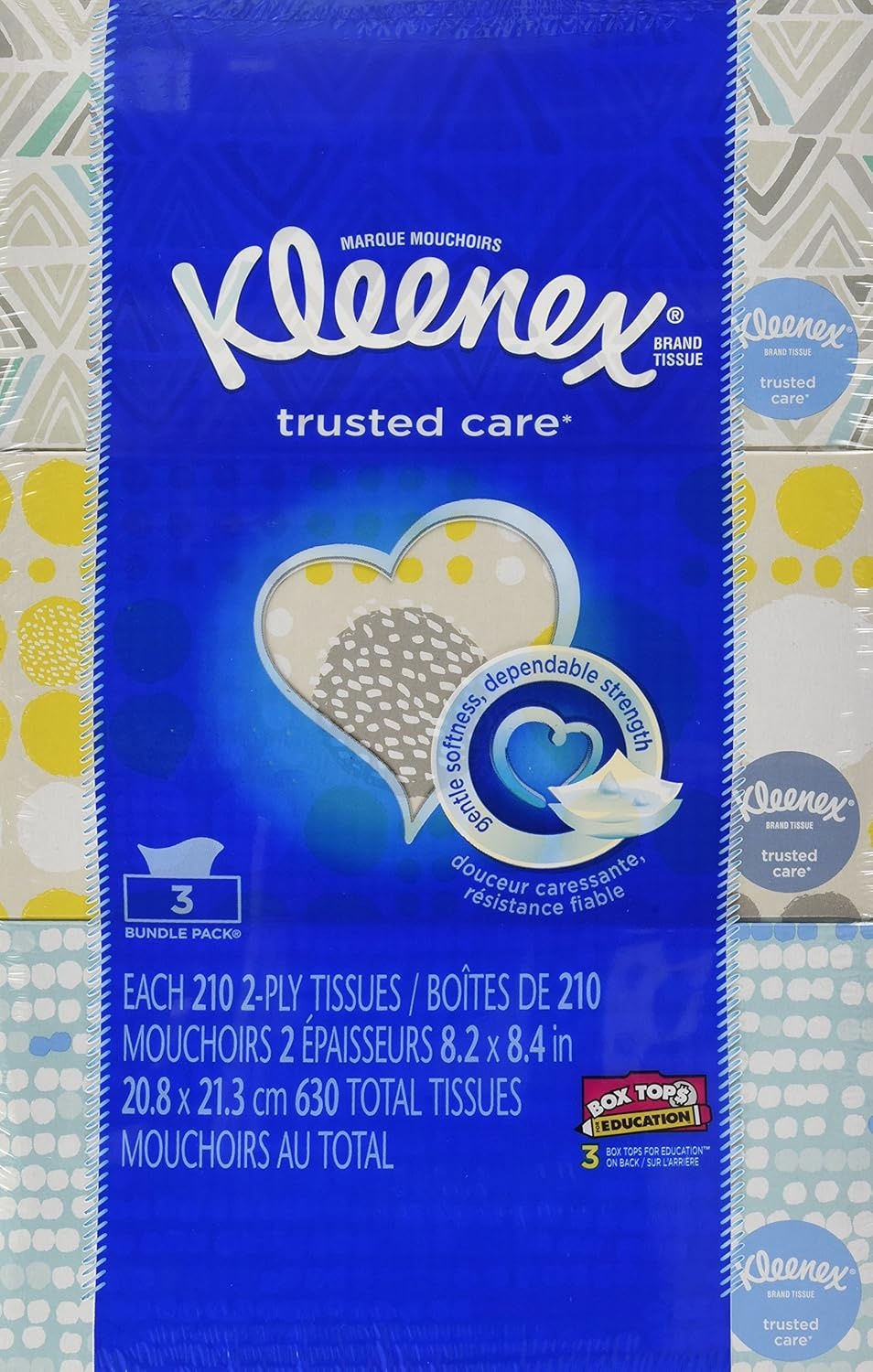 image:imageKleenex Trusted Care Facial Tissues 8 Flat Boxes 200 Tissues per Box 2Ply Packaging May VaryA4016