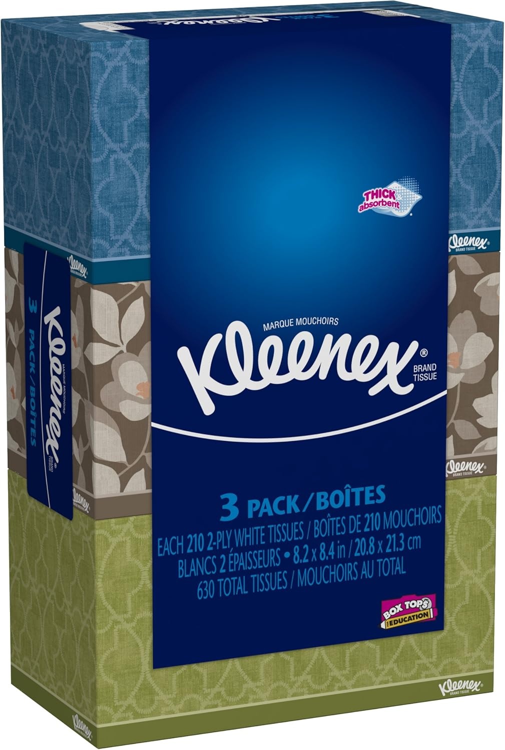 image:imageKleenex Trusted Care Facial Tissues 8 Flat Boxes 200 Tissues per Box 2Ply Packaging May VaryA4016