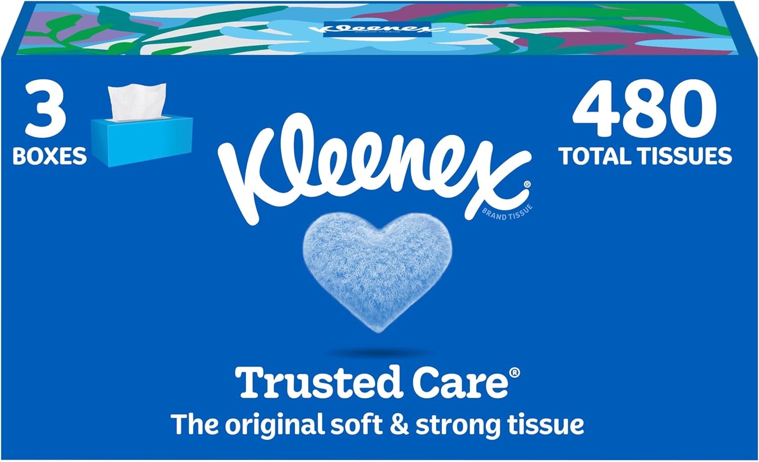 image:imageKleenex Trusted Care Facial Tissues 8 Flat Boxes 200 Tissues per Box 2Ply Packaging May VaryWhite