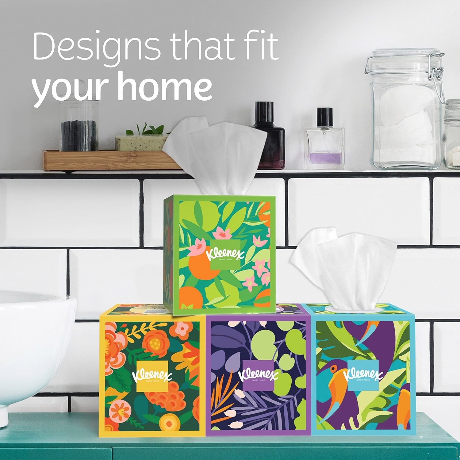 image:imageKleenex Ultra Soft Facial Tissues 8 Cube Boxes 80 Tissues per Box 3Ply Packaging May VaryWhite