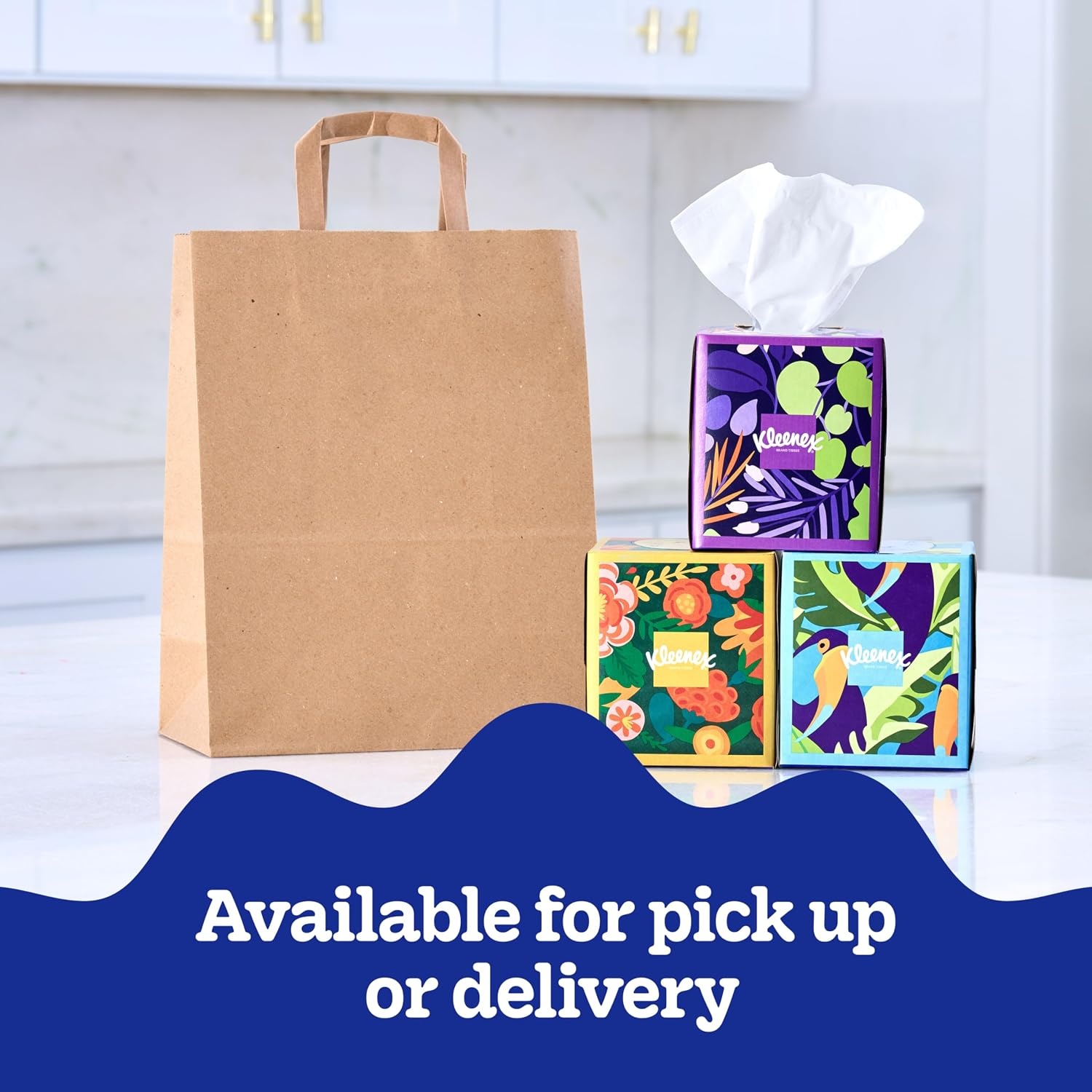image:imageKleenex Ultra Soft Facial Tissues 8 Cube Boxes 80 Tissues per Box 3Ply Packaging May VaryWhite