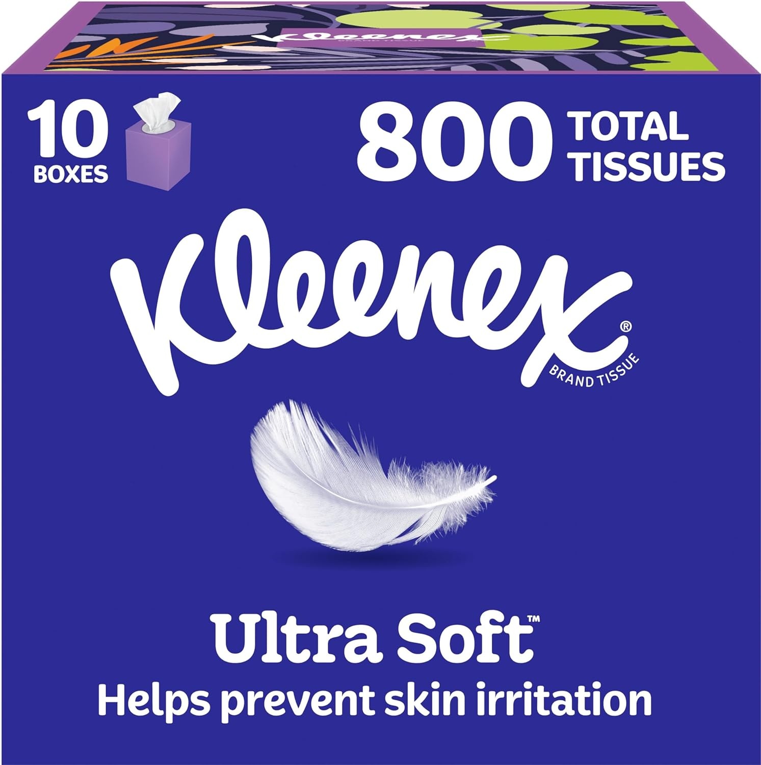 image:imageKleenex Ultra Soft Facial Tissues 8 Cube Boxes 80 Tissues per Box 3Ply Packaging May VaryWhite