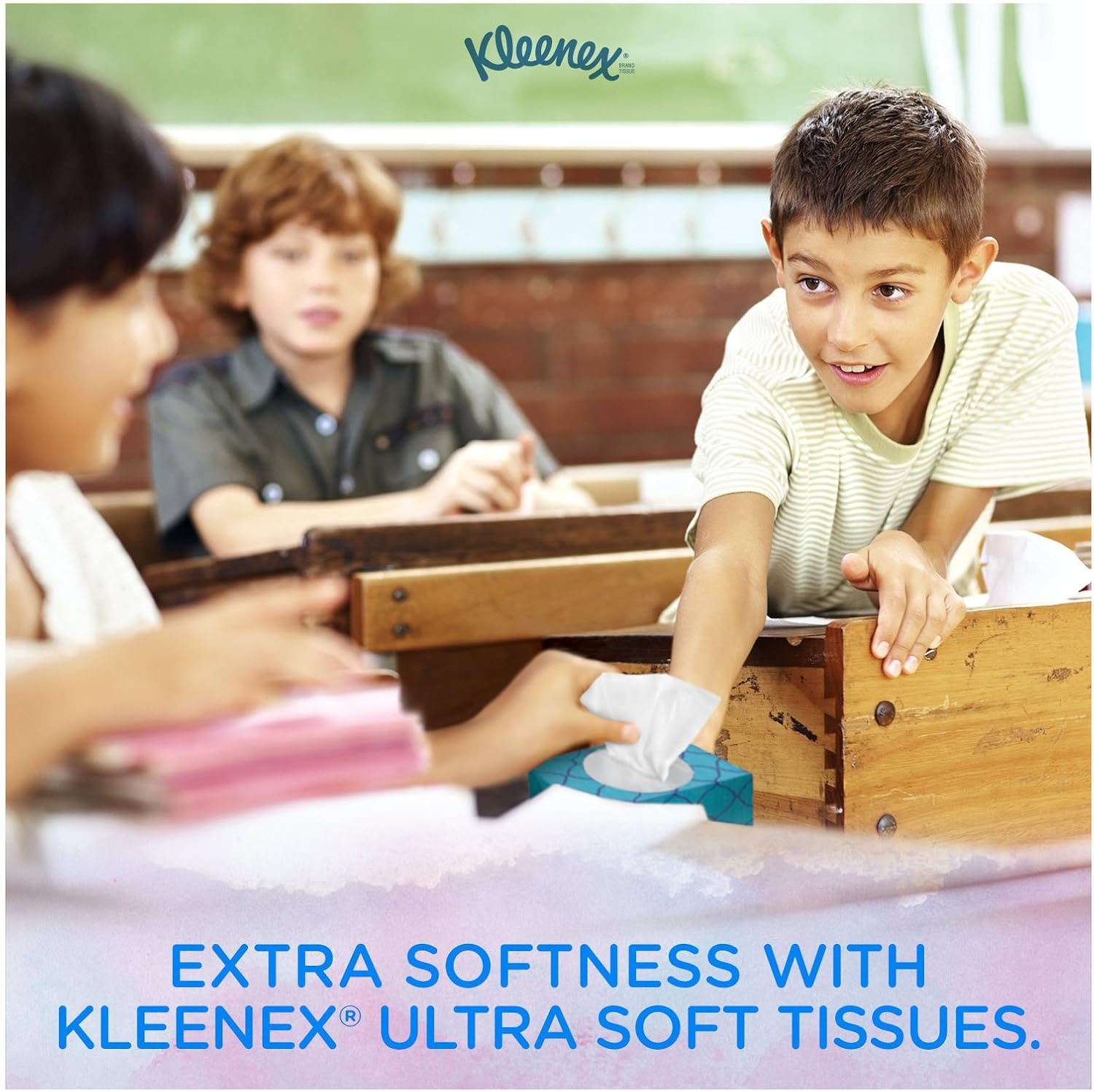image:imageKleenex Ultra Soft Facial Tissues 8 Flat Boxes 180 Tissues per Box 3Ply Packaging May Vary120 Count Pack of 1