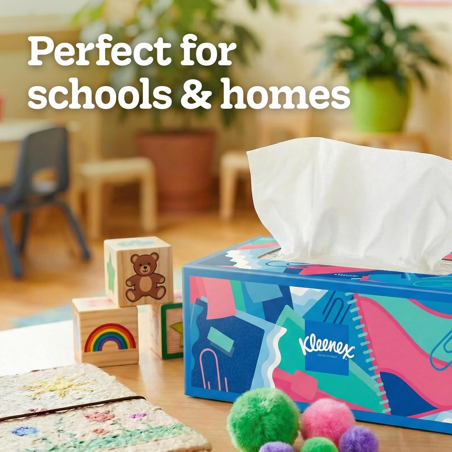image:imageKleenex Ultra Soft Facial Tissues 8 Flat Boxes 180 Tissues per Box 3Ply Packaging May Vary32 Count Pack of 120