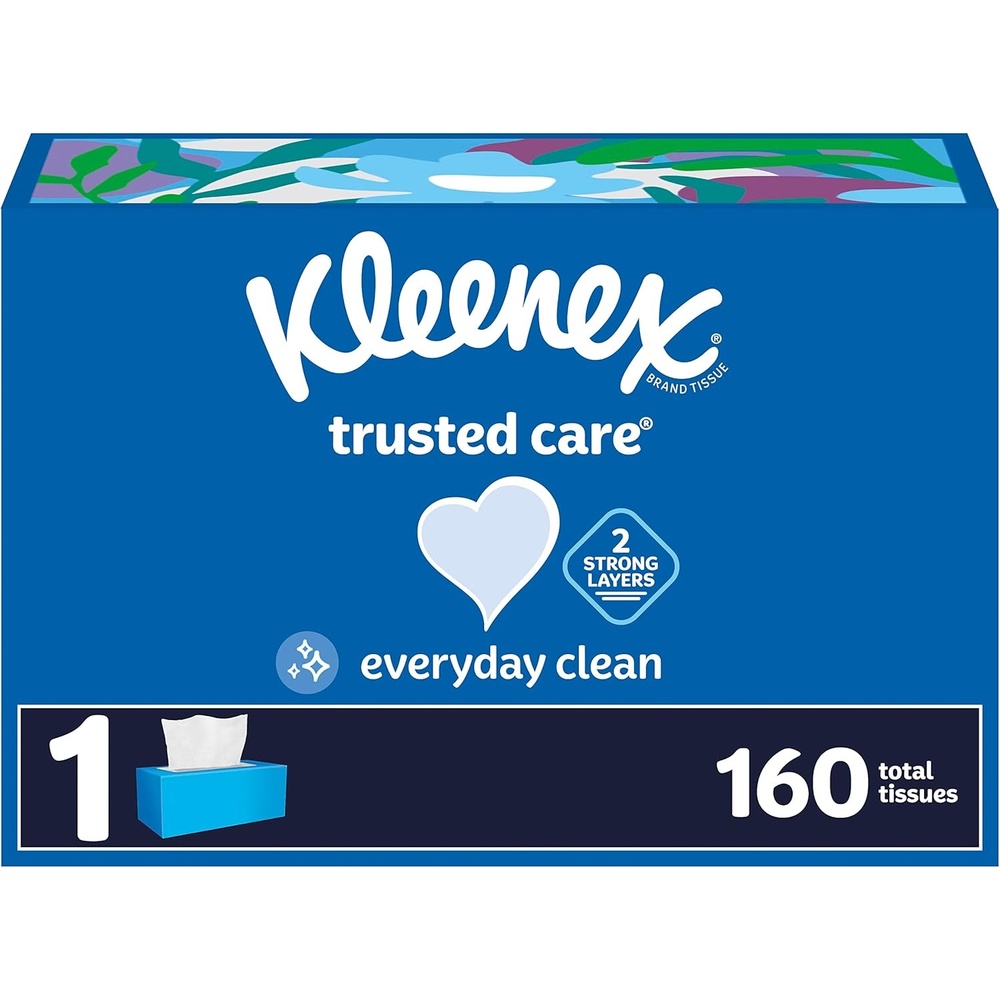 image:imageKleenex Trusted Care Facial Tissues 8 Flat Boxes 200 Tissues per Box 2Ply Packaging May VaryWhite