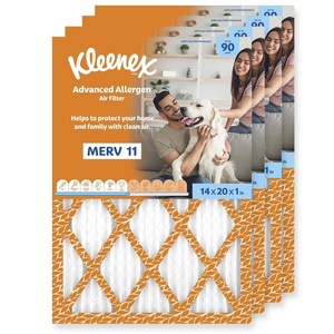 Kleenex Advanced Allergen Air Filter 16x25x1 Inches – 11 MERV RATING (4-Pack)(14x20x1)