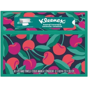 Kleenex Disposable Paper Hand Towels, 6 Boxes, 60 Tissues per Box (360 Total Tissues), Packaging May Vary(White)