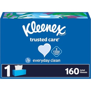 Kleenex Trusted Care Facial Tissues, 8 Flat Boxes, 200 Tissues per Box, 2-Ply, Packaging May Vary(White)